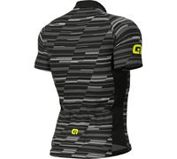 ALE Mens Cycling Jersey - Solid Step Black - Summer, Short Sleeve, Size Medium