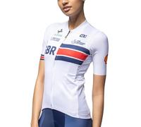 Alé Women's British Cycling Official Prime Short Sleeve Cycling Jersey, XXL White