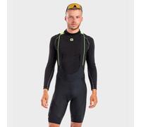 ALE Womens Cycling Bib Shorts - Clima R-EV1 Yellow - Padded, Size 2XL
