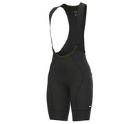 ALE Womens Cycling Bib Shorts - Green Speed PR-R - Padded, Black, Size X-Small