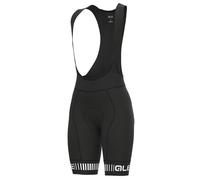 Alé Cycling Women's PR.R Strada Bib Shorts, Black/White, XL
