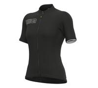 Alé Cycling Women's Solid Colour Block Short Sleeve Jersey, Black, M