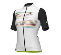ALE Womens Cycling Jersey - Logo PR-S - Summer, Short Sleeve, White, Large
