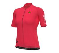 ALE Womens Cycling Jersey - Silver Cooling R-EV1 - Short Sleeve, Red, Size Large