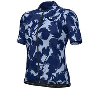 Alé - Women's Pragma Flower S/S Jersey - Cycling jersey size XXL, blue