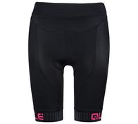 Alé Cycling Women's Solid Traguardo Cycling Shorts, Black/Fluo Pink, XL