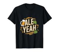 Ale Yeah Craft IPA Beer Enthusiast Value Graphic T-Shirt, Men, Black, XL