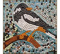 ALEA Mosaic Complete Craft Mosaic Set 20 x 20 cm Bird on a Branch
