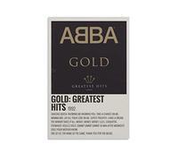 Aleakea Abba Gold Greatesthits Album Cover Vintage Poster Canvas Print Wall Art Retro Decorative Painting for Home Bedroom Living Room Decor16x24inch(40x60cm)