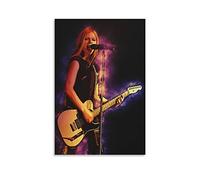 Aleakea Avril Lavigne Music Art Vintage Poster Canvas Print Wall Art Retro Decorative Painting for Home Bedroom Living Room Decor16x24inch(40x60cm)