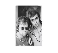 Aleakea Elton John In Nyc Vintage Poster Canvas Print Wall Art Retro Decorative Painting for Home Bedroom Living Room Decor08x12inch(20x30cm)