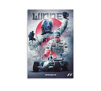 Aleakea Kimi Räikkönen 2005 JapaneseGP Vintage Poster Canvas Print Wall Art Retro Decorative Painting for Home Bedroom Living Room Decor12x18inch(30x45cm)