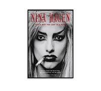 Aleakea Nina Hagen Punk Rock Music Vintage Poster Canvas Print Wall Art Retro Decorative Painting for Home Bedroom Living Room Decor24x36inch(60x90cm)