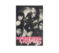 Aleakea The Cramps Band Vintage Poster Canvas Print Wall Art Retro Decorative Painting for Home Bedroom Living Room Decor12x18inch(30x45cm)