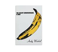 Aleakea The Velvet Underground Classic Banana Vintage Poster Canvas Print Wall Art Retro Decorative Painting for Home Bedroom Living Room Decor20x30inch(50x75cm)