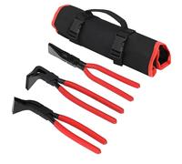 aleawol 3 Pcs Sheet Metal Bender Pliers Set with Storage Bag, 45° 90° 180° Sheet Metal Bending Pliers Set, Hand Seamers Sheet-Metal Tools for Bending and Flattening, for Roof HVAC Workshop DIY
