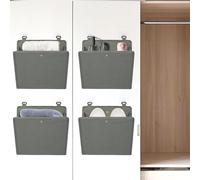 aleawol 4 Pack RV Hanging Organiser with Adhesive Hooks, Foldable Breathable Non-Woven Shoe Storage for RV Home Dorm Narrow Doors Space Saving