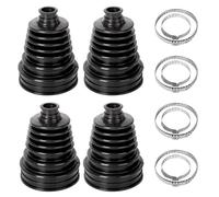 aleawol 4 Pcs CV Boot Kit, Silicone Universal Stretch CV Boot Kit with Clamps Split Universal Driveshaft Joint CV Boot Kit CV Boot Cover Durable CV Joint Boot Kit for Cars