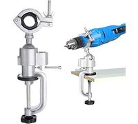 aleawol Electric Drill Stand, 360 Degree Rotation, Multifunctional Vertical Drill Stand Holder for Drill, Workbench, Grinder, Table Clamps, Woodworking Clamps (35-43 mm)