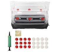 aleawol Mushroom Monotub Kit, 18x10x11in Inflatable Monotube Mushroom Box Monotubs for Mushrooms with 12 Air Ports Plugs and Filters, Exchange of Fresh Air Save Your Mushroom Grow Bags (S)