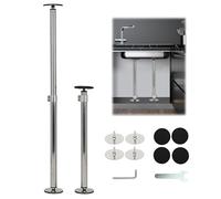 aleawol Undermount Sink Supports Brackets， Adjustable 43-75 cm Stainless Steel Kitchen Telescopic Sink Support Legs 2Pcs Sink Support Pole for Bathroom