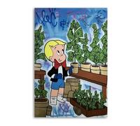 Alec-Monopolys Graffiti Money Tree Poster Decorative Painting Canvas Wall Posters And Art Picture Print Modern Family Bedroom Decor Posters 08x12inch(20x30cm)
