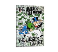 ALEC Monopolys Monopoly Vintage Game Canvas Wall Art Poster Decorative Modern Home Print Picture Artworks Posters 24x36i