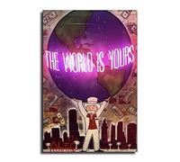 ALEC-Monopolys The World is Yours Canvas Art Poster and Wall Art Picture Print Modern Family Bedroom Decor Posters 16x24inch(40x60cm)