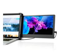 Alecewey Portable Monitor for Laptop Screen Extender Dual Monitor 12 Inch FHD 1080P IPS Display USB-A/Type-C/HDMI/Speakers for 13-16 Inch Computer Mac Windows Phone