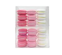 AleCircle 18 Pcs Fake Macarons Cake Large Size 1.8 inch Diameter, Realistic Artificial Fake Macaronst Model Photography Props Home Decoration