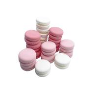 AleCircle 18 Pcs Fake Macarons Cake, Realistic Artificial Fake Macaronst Model Photography Props Home Decoration (Pink Gradient)
