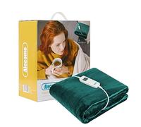 Electric Heated Throw Blanket Washable 220gsm Fleece Remote Timer Alecome Teal One Size