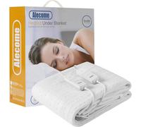 Alecome Luxury Fleece Heated Fitted Mattress Underblanket, Cover, Auto-Cut, Dual Controls, 3 Heat Settings Double 150 X 130Cm