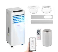 ALECOME Portable Air Conditioner 3-in-1 Air Conditioner; Dehumidifier Conditioning Unit 8000 BTU 2900W Remote Class A [Energy Class A]