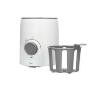 Alecto 210W Electric Bottle Warmer for Baby Bottles / Jars with Holder, White