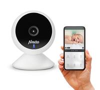 Alecto Baby Monitor with Camera and WiFi/WLAN - SMARTBABY5 Video Baby Camera with Night Vision - Baby Monitor Indoor with Intercom and App Operable - White