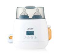 Alecto BW700TWIN Digital Double Bottle Warmer, 2-in-1 Fast Heater and Steriliser with Defrost Function, 512W, LED Display, BPA-Free, White