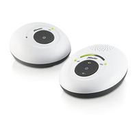 Alecto DBX-115 DECT Baby Monitor - Audio Baby Monitor with 300 m Range - Baby Monitor Full ECO - Includes Adapter and Rechargeable Batteries - 100% Interference Free - White/Grey