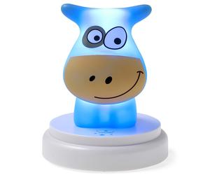 Alecto NAUGHTY COW LED Cow Nightlight Cute Design, Blue