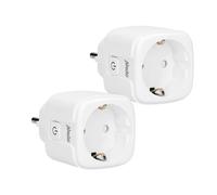 Alecto Pack of 2 Wi-Fi Smart Plugs 16A 3680W with Energy Monitoring, White