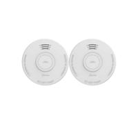 Alecto Set of 2 Autonomous Photoelectric Smoke Detectors Powerful 85 dB Alarm