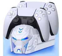 ALEEMTRY PS5 Controller Charger, PS5 Charging Docking Station with 2-3H Fast PS5 Charger/Unique Look/LED Light Indicator for Playstation 5 Controller, PS5 Charging Dock for Dualsense/Edge Controller