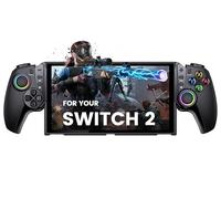 ALEEMTRY Switch 2 Controller Handheld for Switch 2 Console, Wireless Large Grip Controller with RGB Hall Effect Joysticks/1000mAh Battery/Turbo, Only for Swtich 2 Console