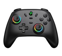 ALEEMTRY Wireless Switch Controller with Hall Effect Joysticks, Pro Controller for Nintendo Switch/Lite/OLED, Cool RGB/Adjustable Turbo/High-Precision 6-Axis/Dual Motor Vibration/Wake Up /18 Hours