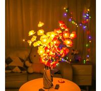 ALEENFOON LED Twig Lights Orchid Flower Branch Lights Battery Operated 2 Pack Artificial Phalaenopsis Orchid Lamp LED Orchid Lights for Christmas Room Home Decoration