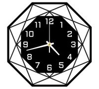 ALEENFOON Metal Wall Clock Silent Non Ticking Quartz Battery Operated Modern Wall Clocks for Living Room Bedroom Kitchen Office 12 Inch (Black-white)