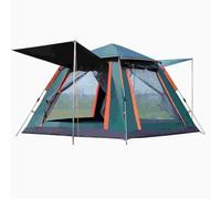 Aleevii 2-4 Person Automatic Pop-Up Camping Tent - 240 x 240 x 155 cm - Waterproof & Wind Resistant with 4 Doors & Ventilation Mesh - Ideal for Outdoor, Festivals & Families - Includes Carry Bag