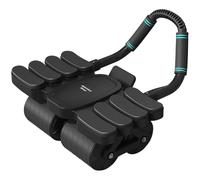 Aleevii Abdominal Trainer for Home, Fitness - Connoisseurs Love the Safety Brake, Automatic Reset & Online - Training Data Tracking Abdominal Roller for Men and Women Black
