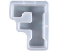 ALEFBET Silicone Mould Letters Large XXL - 18 cm, Silicone Moulds Casting Moulds Letters, DIY Silicone Casting Mould, Plaster Moulds for Casting, Epoxy Resin Moulds Letters (F)