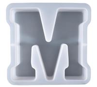 ALEFBET Silicone Mould Letters Large XXL - 18 cm, Silicone Moulds Casting Moulds Letters, DIY Silicone Casting Mould, Plaster Moulds for Casting, Epoxy Resin Moulds Letters (M)